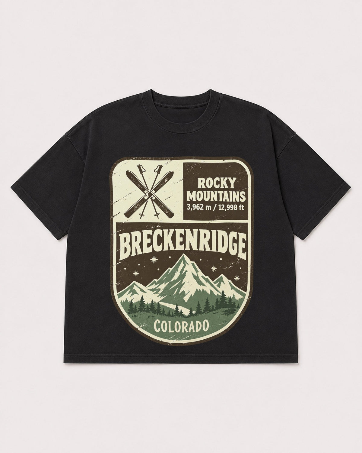 Mockup Boxy Heavyweight Tee Black product