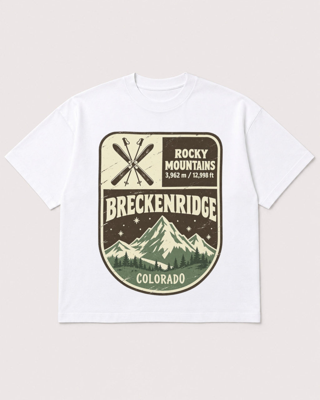 Mockup Boxy Heavyweight Tee White product