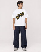 Mockup Boxy Heavyweight Tee White male full-body 06
