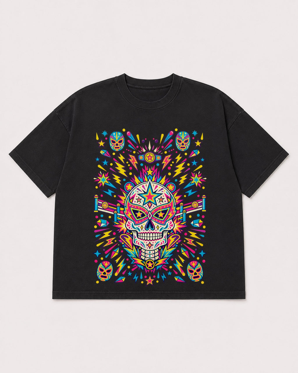 Mockup Boxy Heavyweight Tee Black product