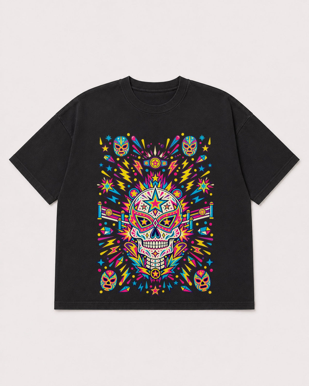 Mockup Boxy Heavyweight Tee Black product