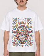 Mockup Boxy Heavyweight Tee White male close-up 09