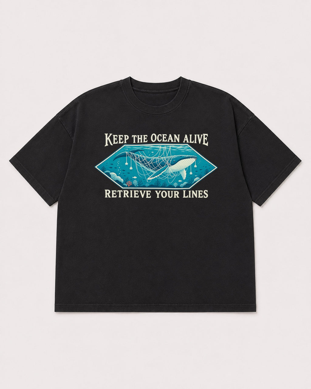 Mockup Boxy Heavyweight Tee Black product