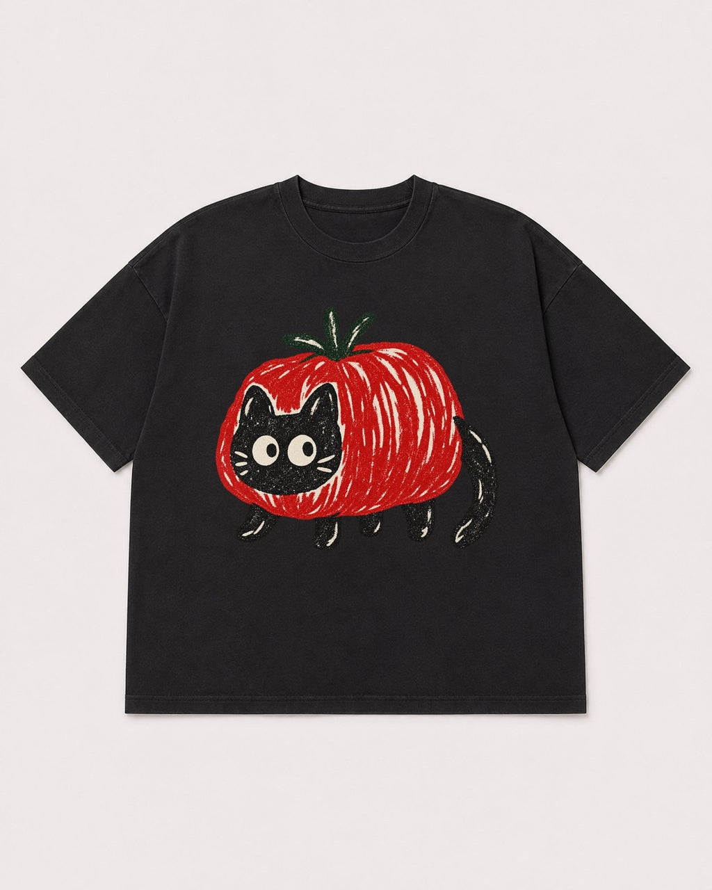 Mockup Boxy Heavyweight Tee Black product