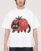 Mockup Boxy Heavyweight Tee White male close-up 11