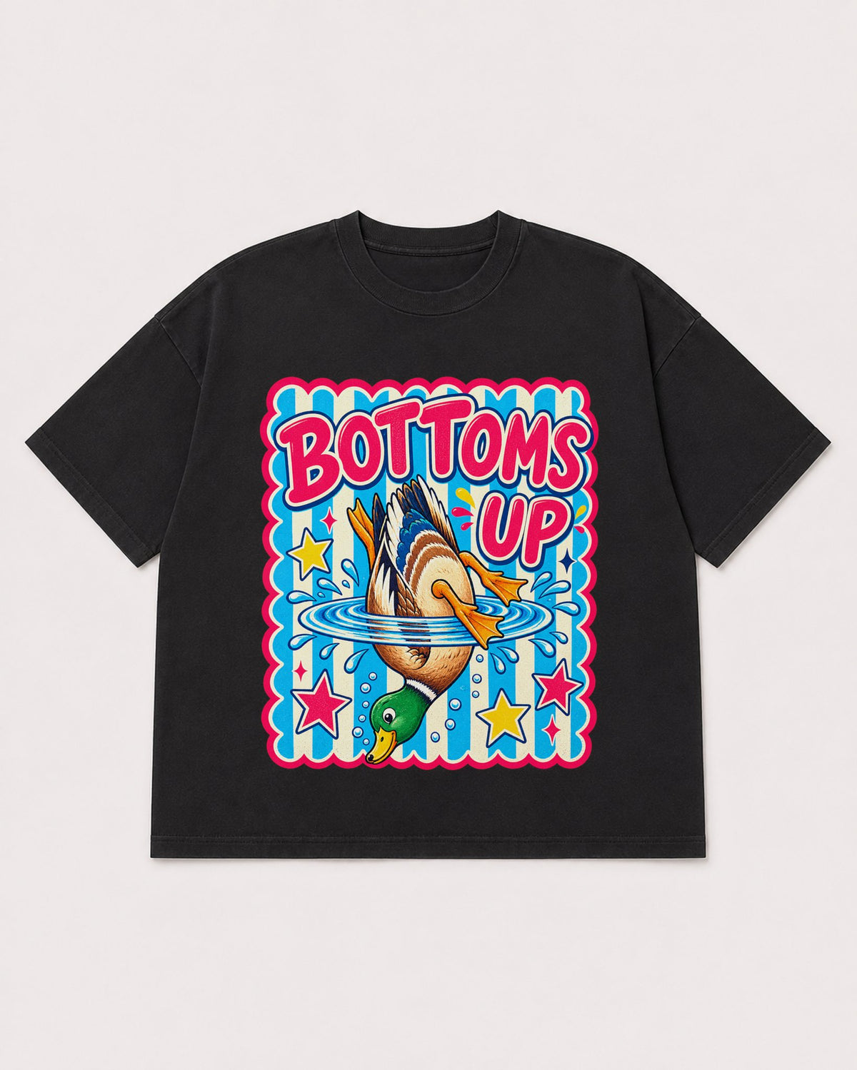 Mockup Boxy Heavyweight Tee Black product
