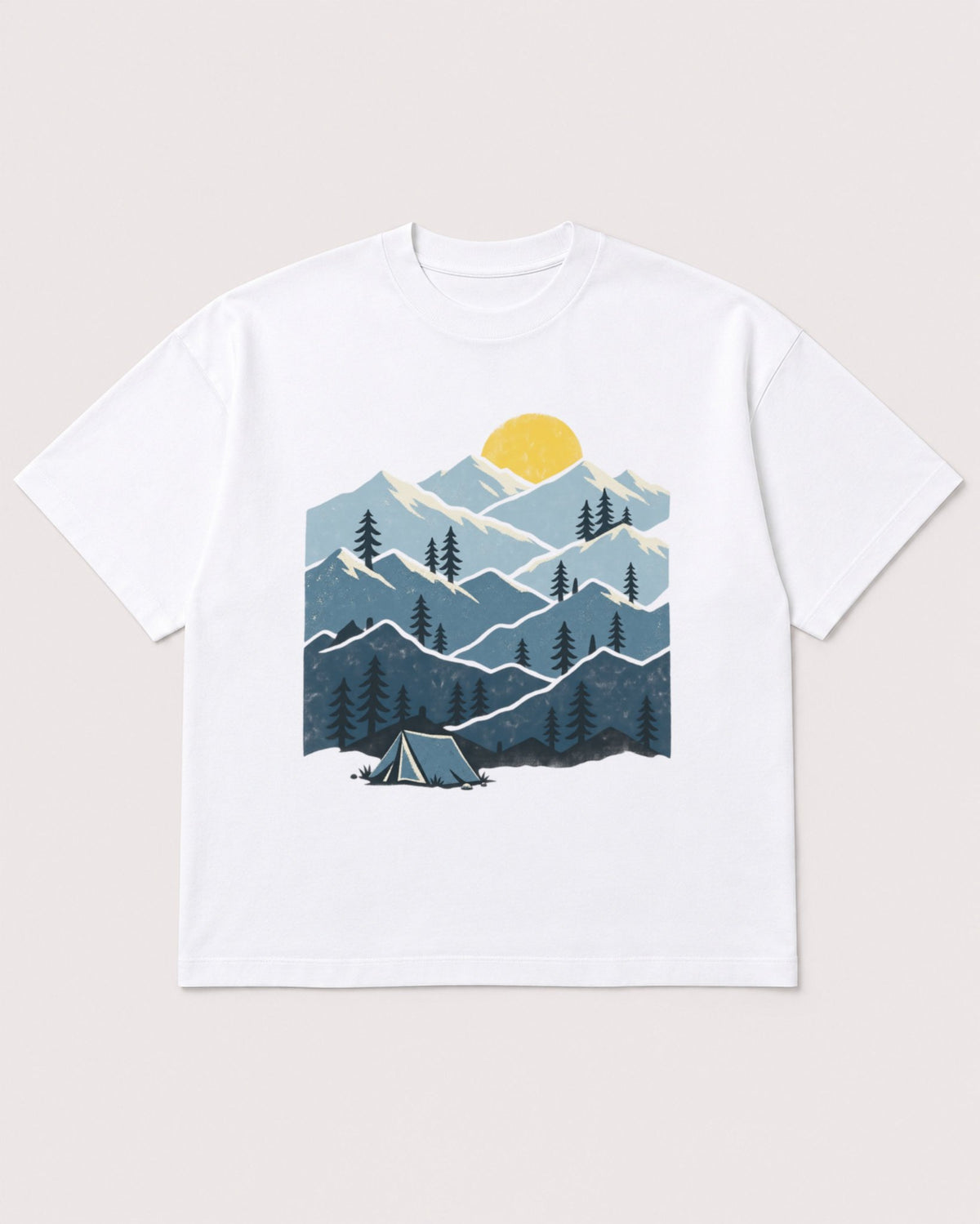 Mockup Boxy Heavyweight Tee White product