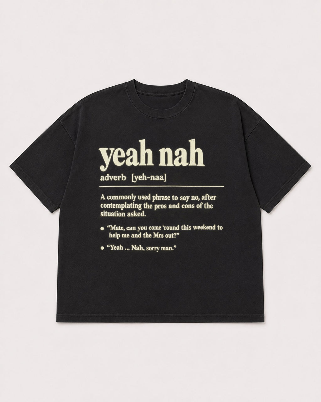 Mockup Boxy Heavyweight Tee Black product