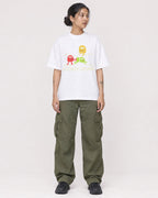 Mockup Boxy Heavyweight Tee White female full-body 12