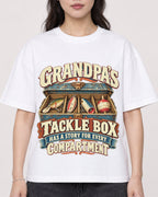 Mockup Boxy Heavyweight Tee White female close-up 03