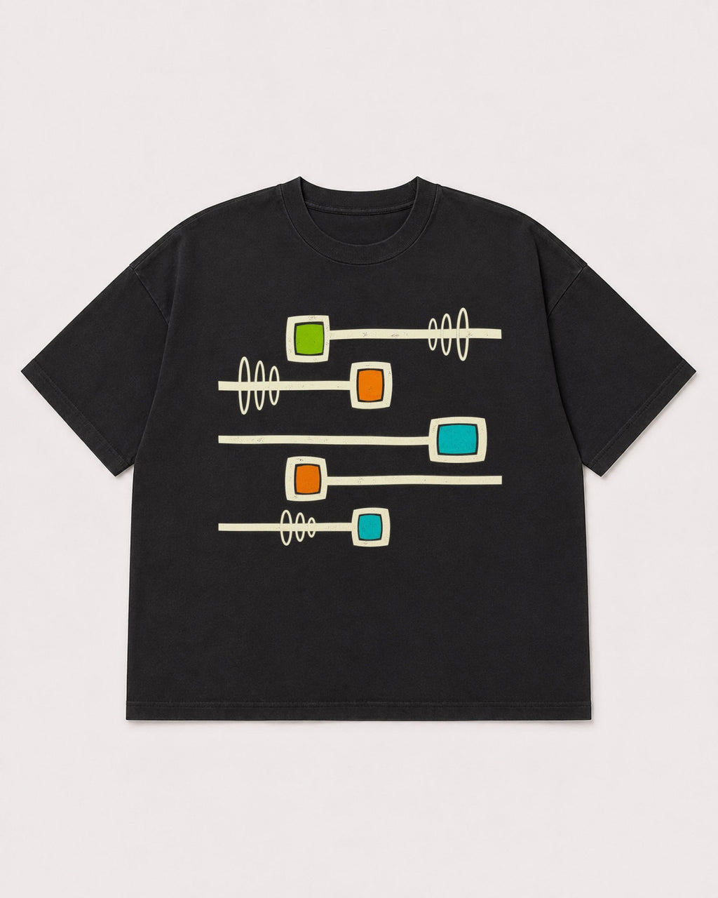 Mockup Boxy Heavyweight Tee Black product