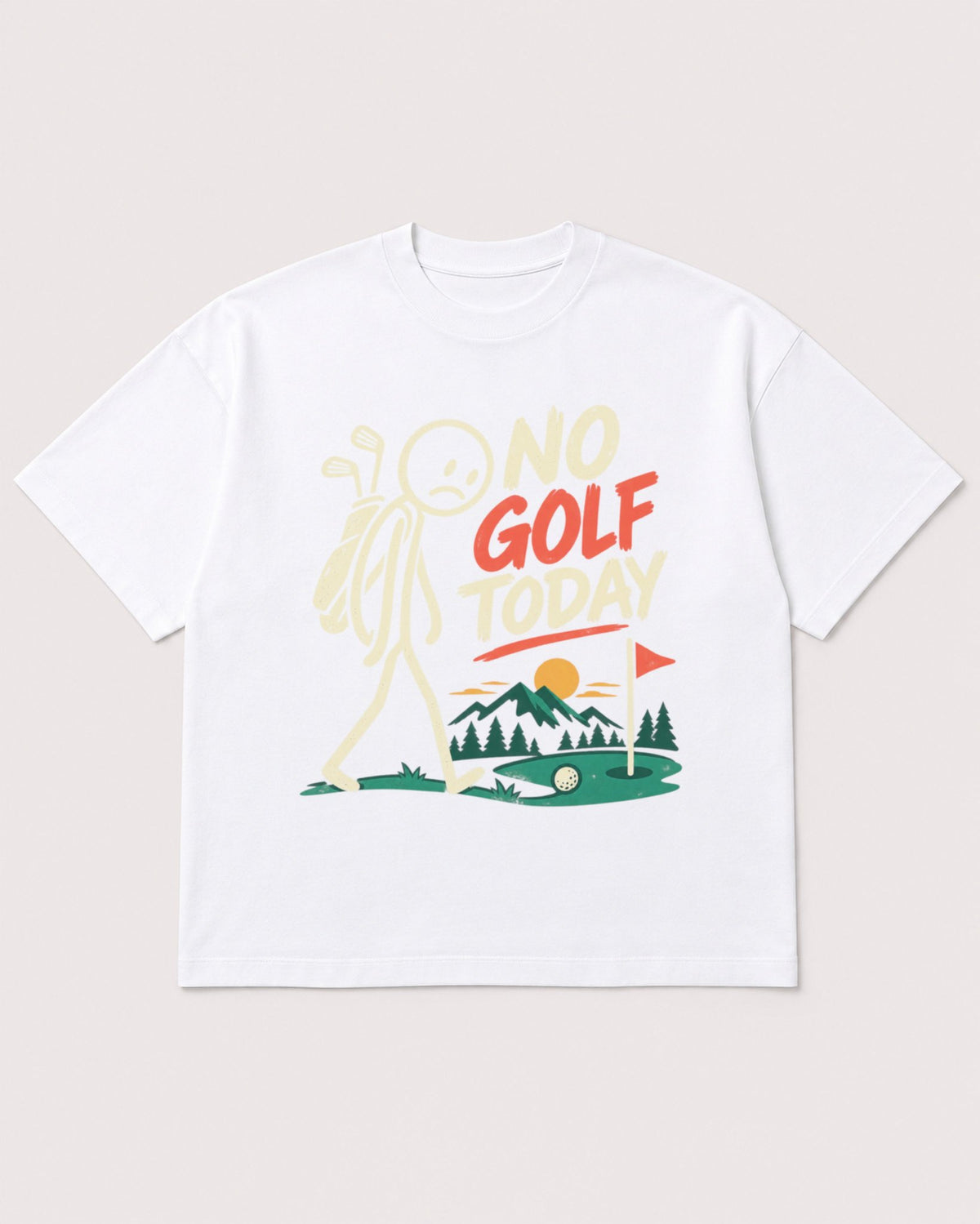 Mockup Boxy Heavyweight Tee White product