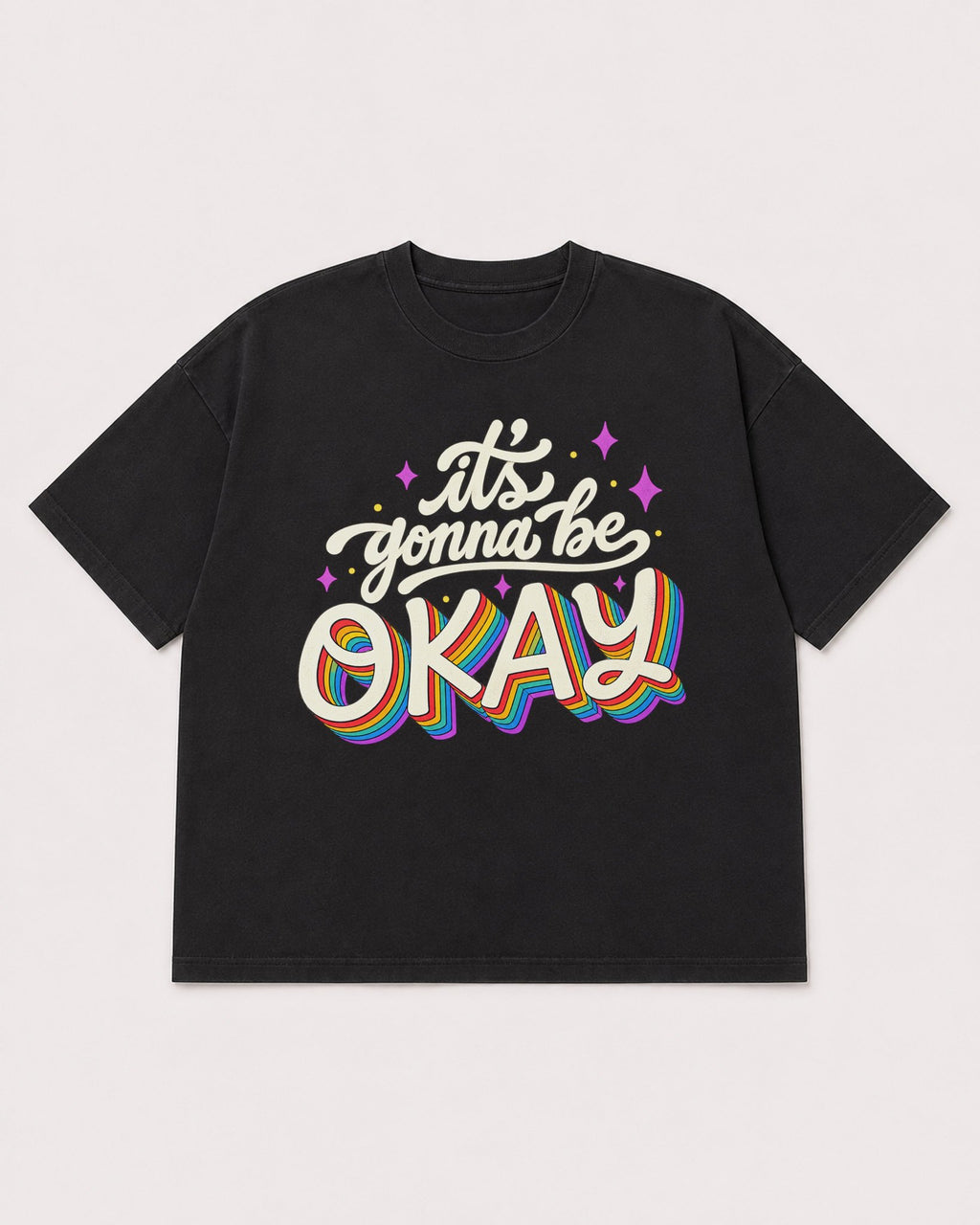Mockup Boxy Heavyweight Tee Black product
