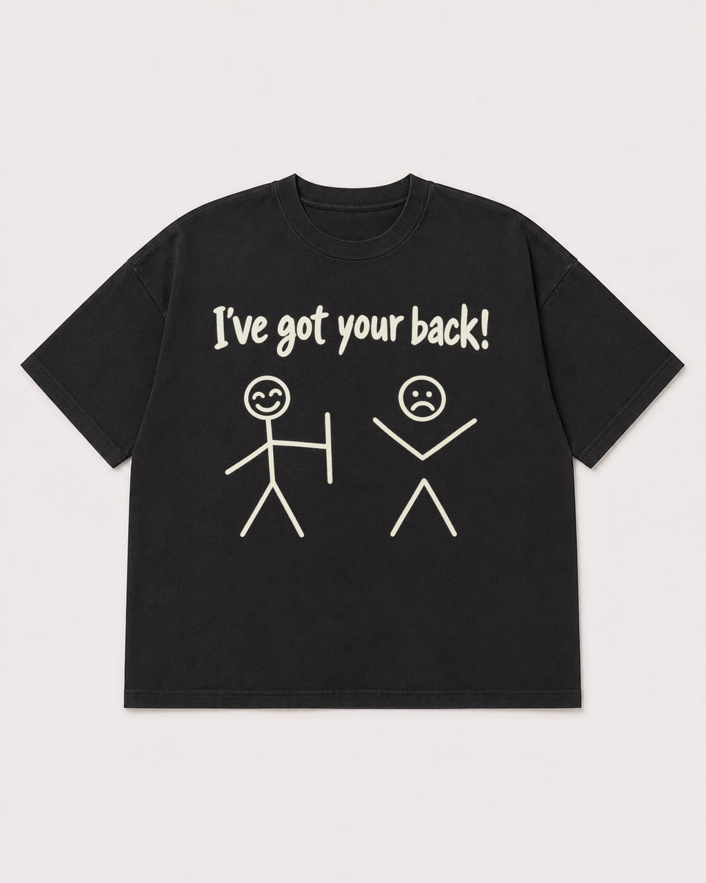 Mockup Boxy Heavyweight Tee Black product