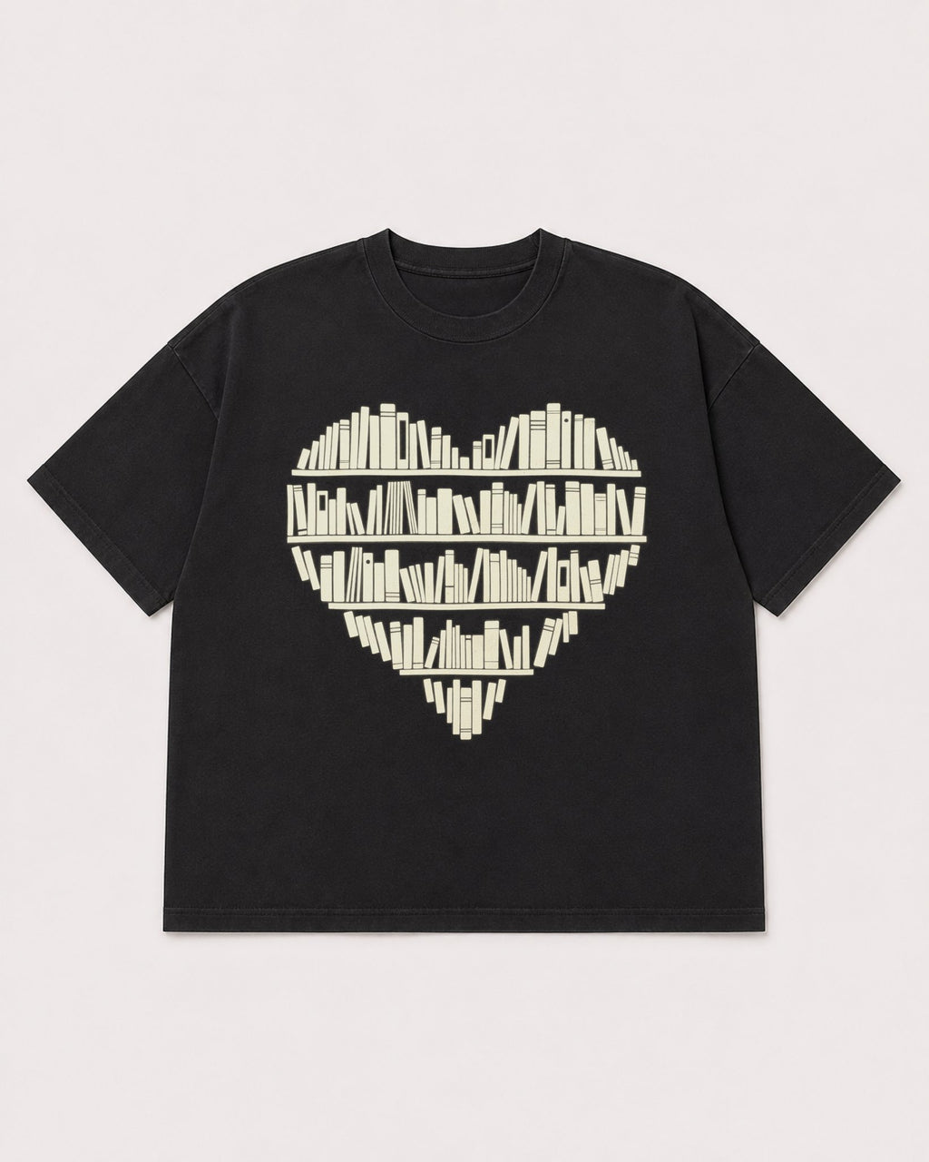 Mockup Boxy Heavyweight Tee Black product