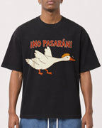 Mockup Boxy Heavyweight Tee Black male close-up 15