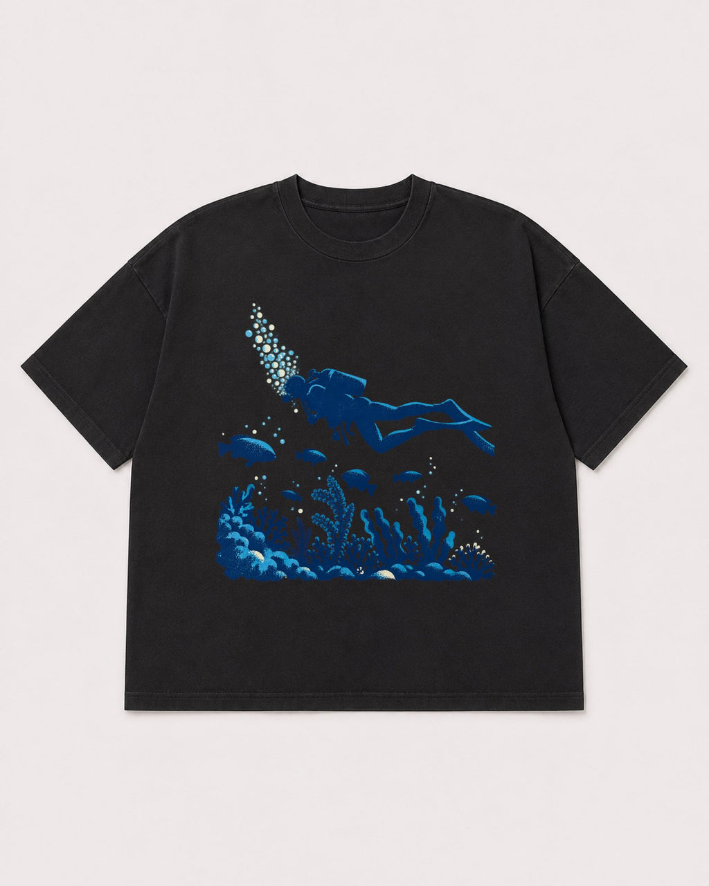 Mockup Boxy Heavyweight Tee Black product