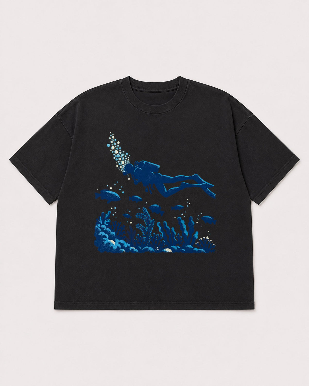 Mockup Boxy Heavyweight Tee Black product