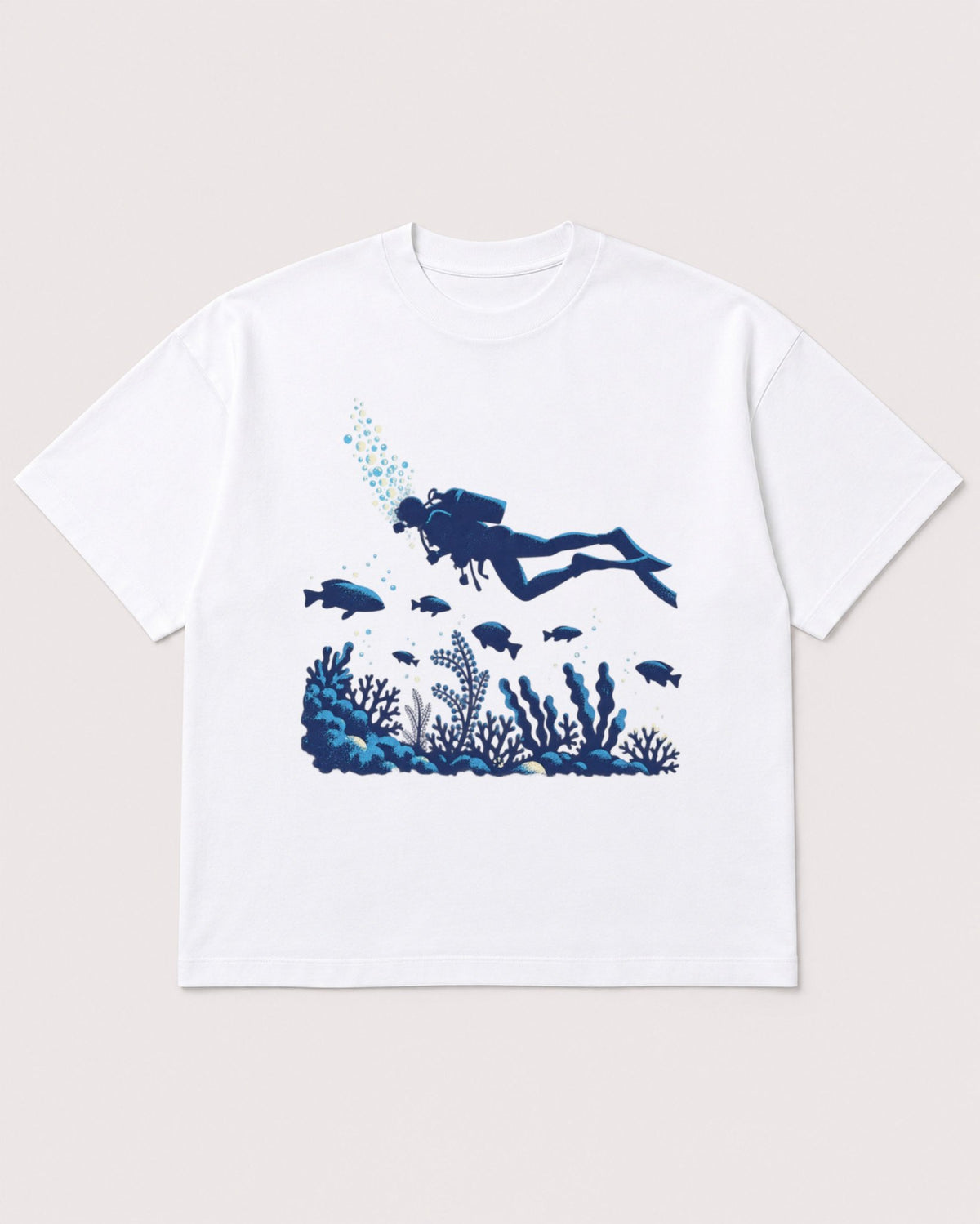 Mockup Boxy Heavyweight Tee White product