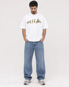 Mockup Boxy Heavyweight Tee White male full-body 07