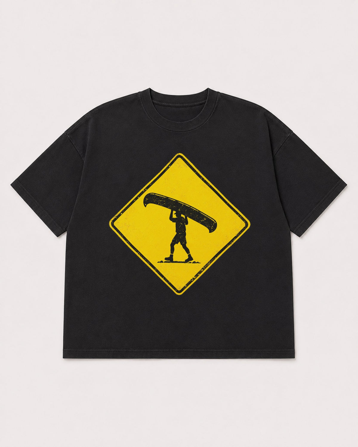Mockup Boxy Heavyweight Tee Black product