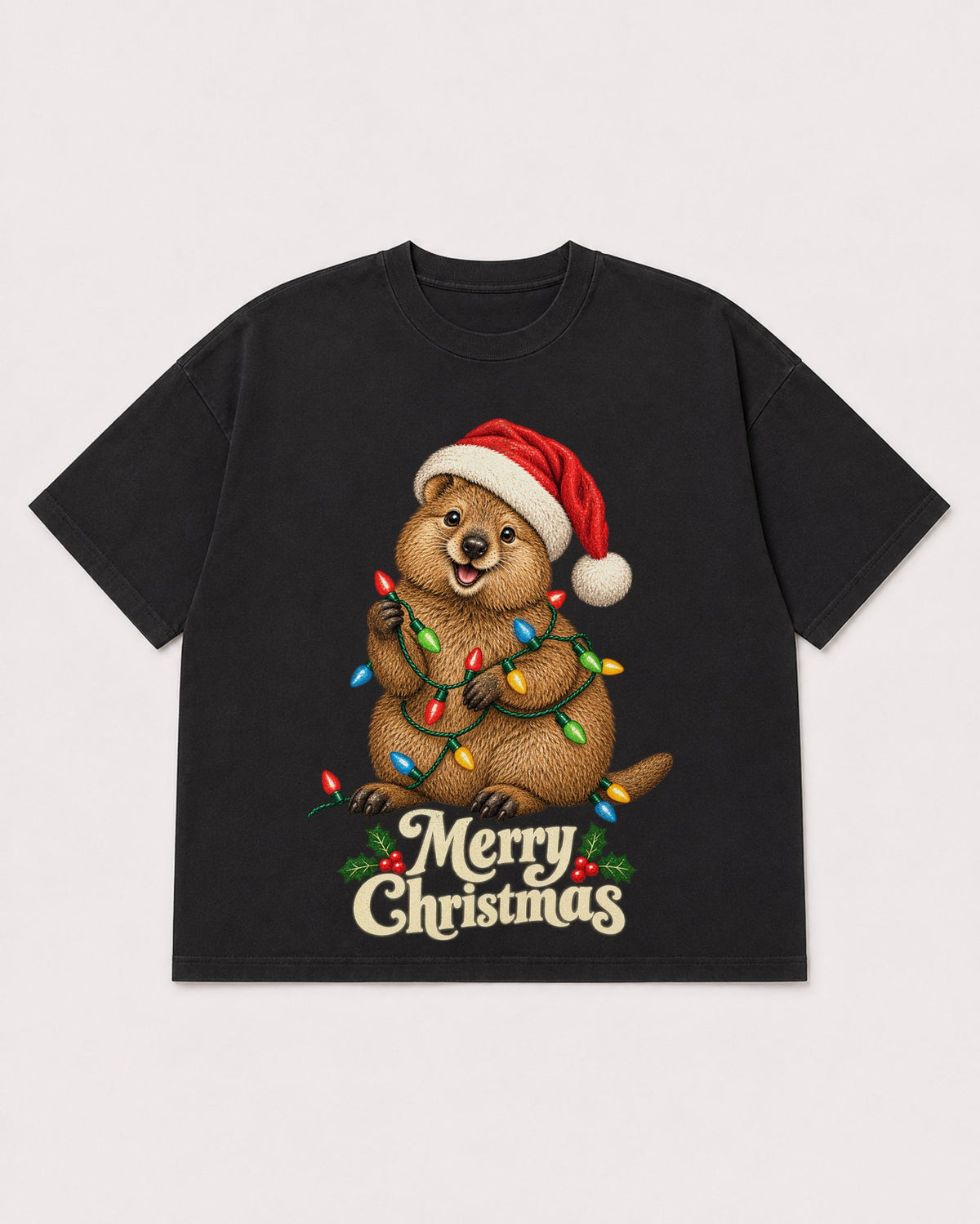 Mockup Boxy Heavyweight Tee Black product
