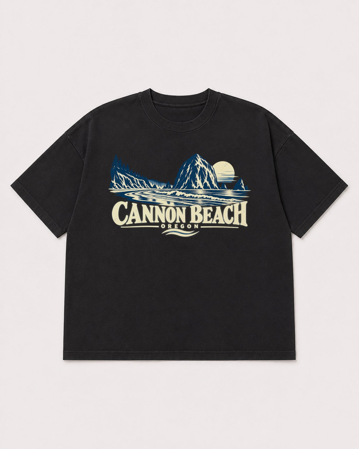 Mockup Boxy Heavyweight Tee Black product
