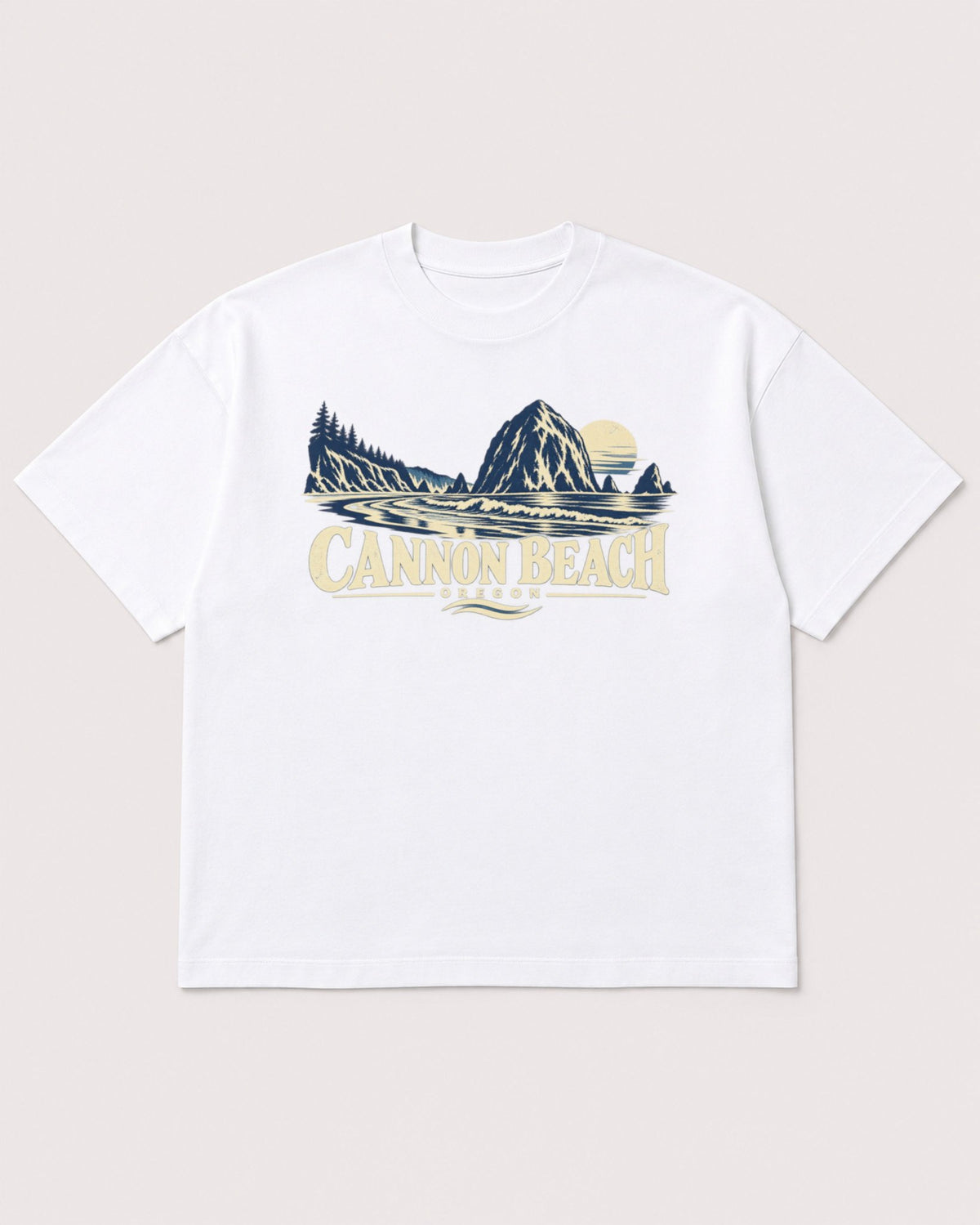 Mockup Boxy Heavyweight Tee White product
