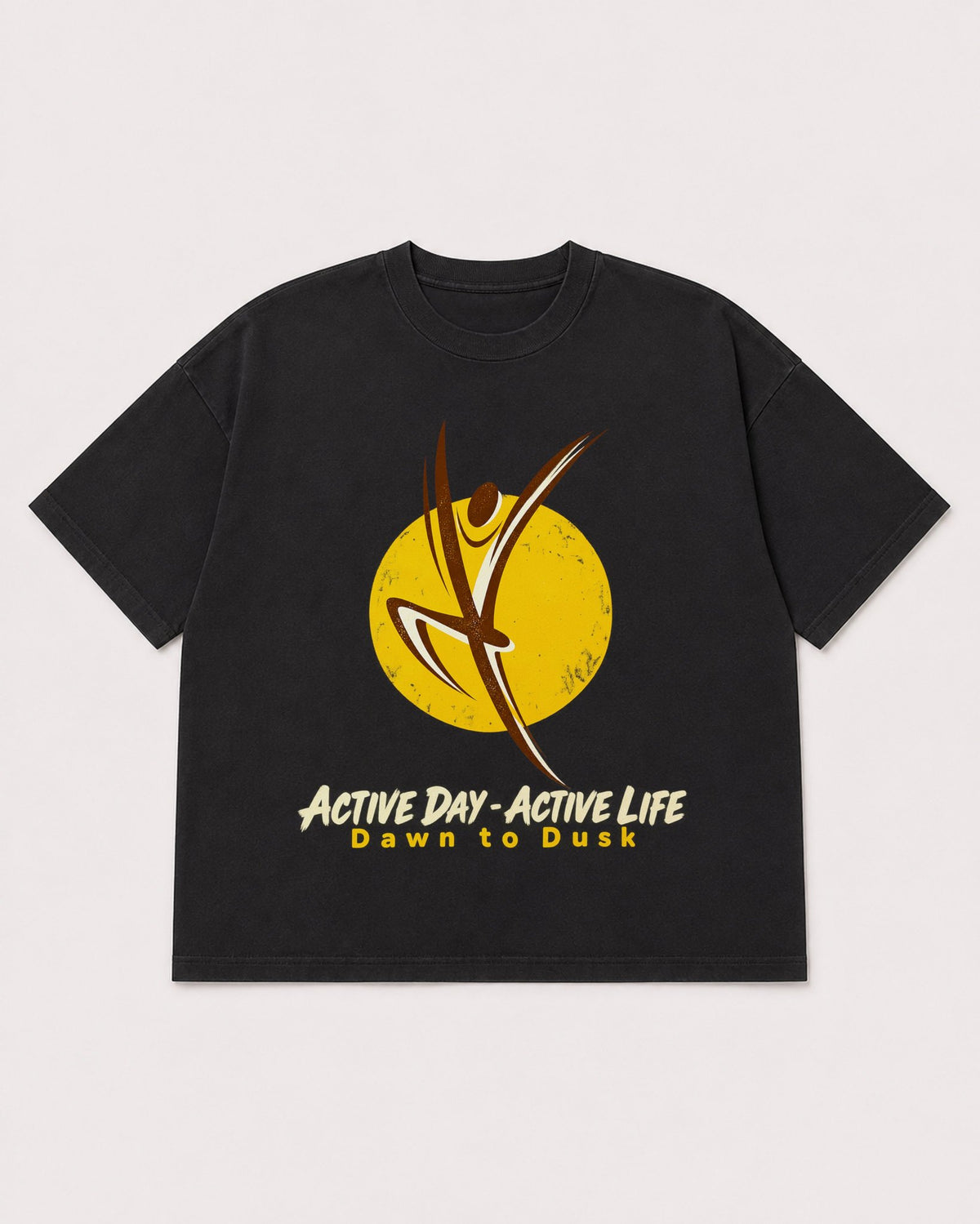 Mockup Boxy Heavyweight Tee Black product