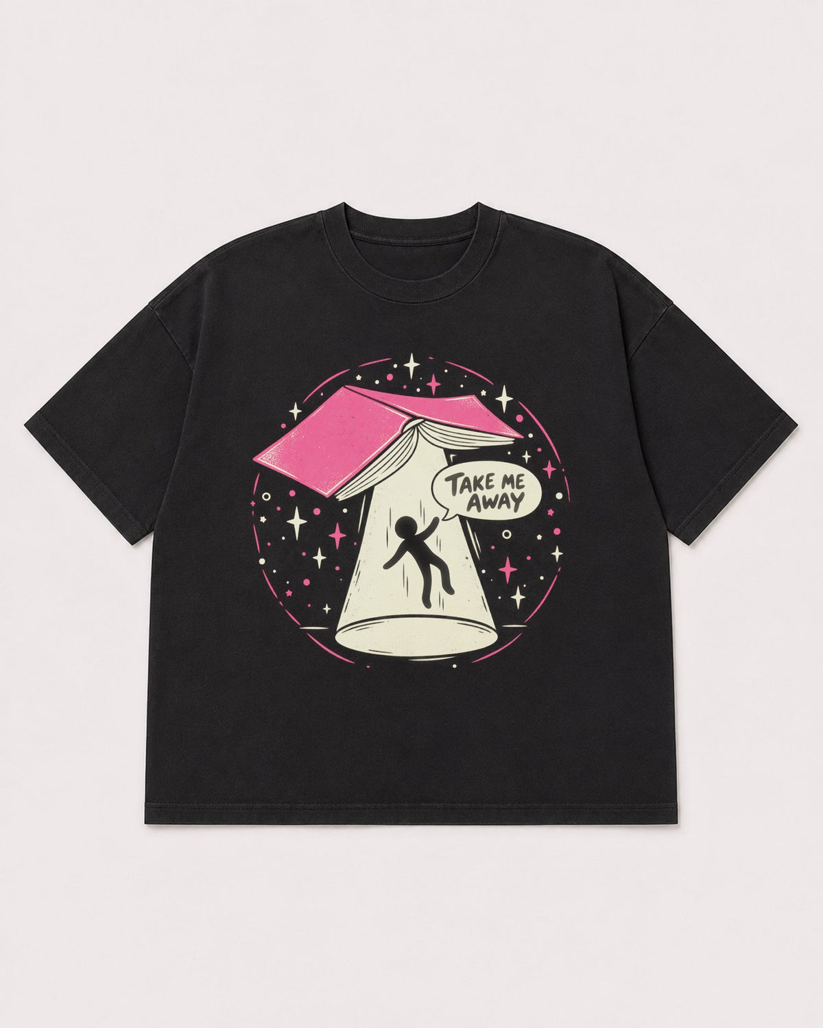 Mockup Boxy Heavyweight Tee Black product