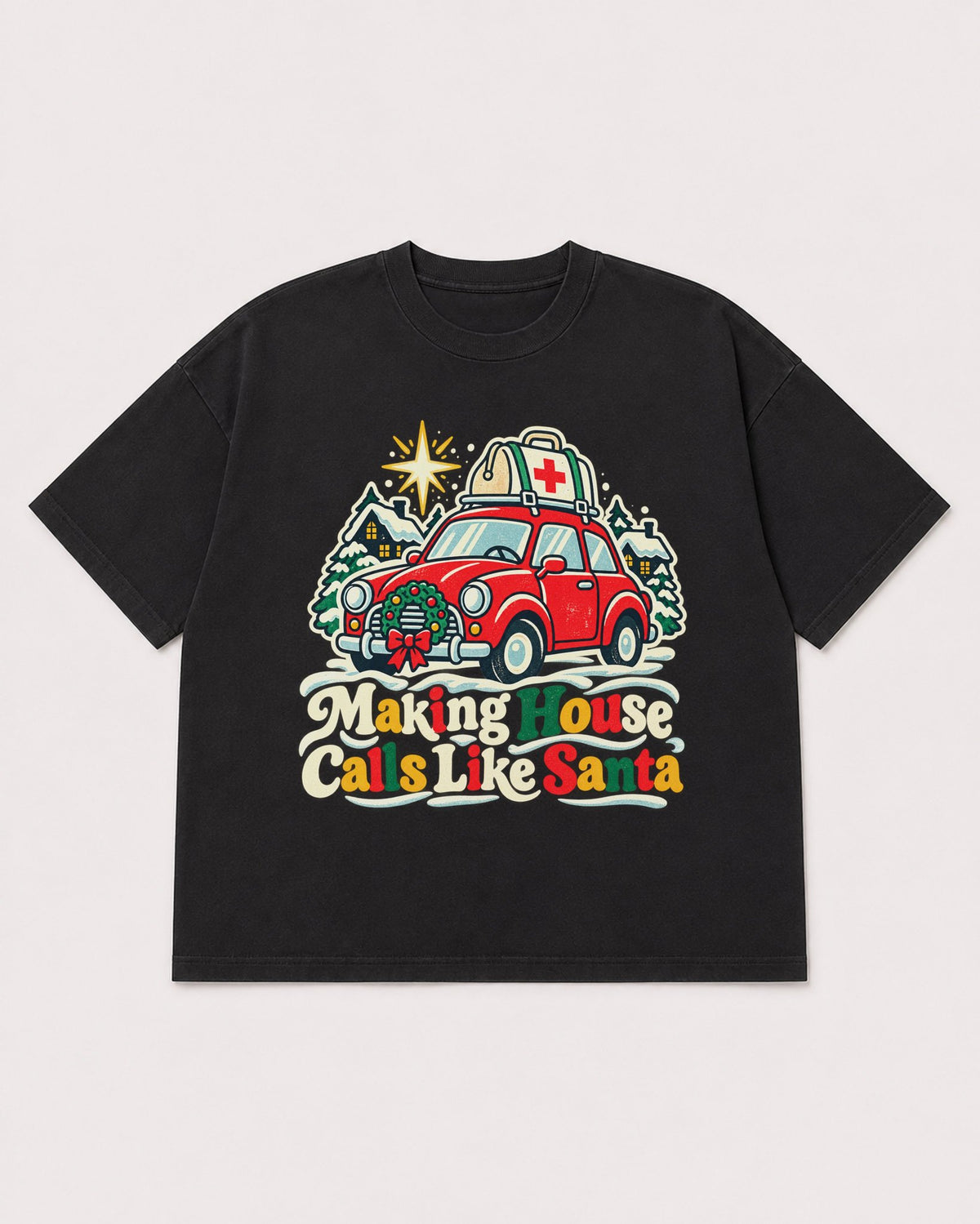 Mockup Boxy Heavyweight Tee Black product