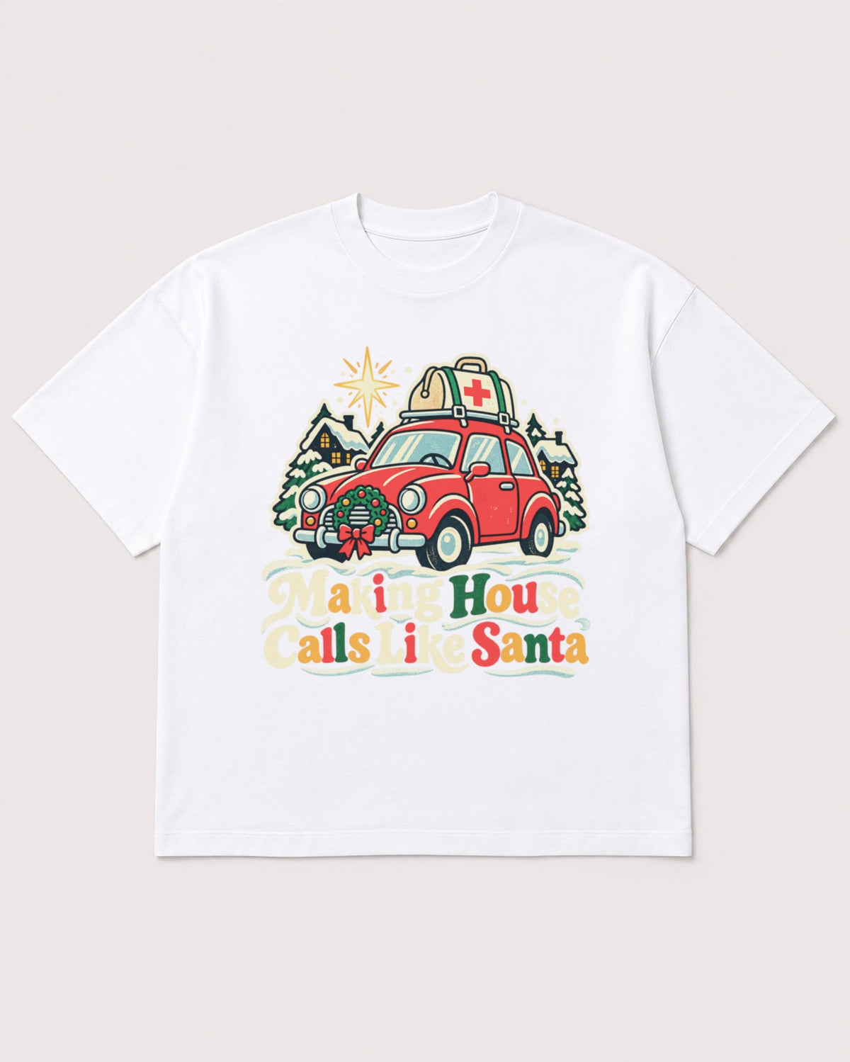 Mockup Boxy Heavyweight Tee White product