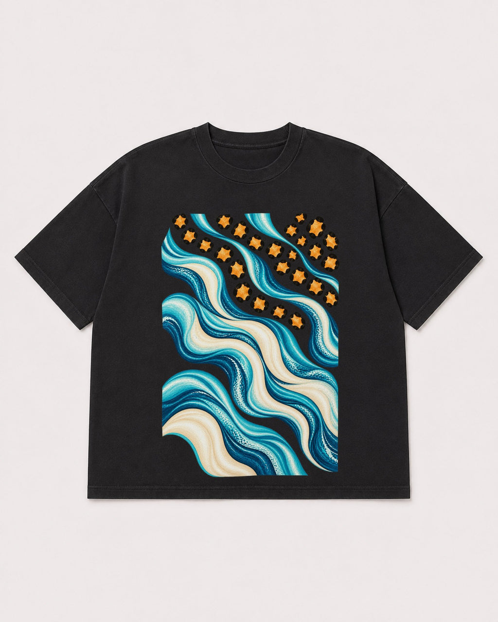 Mockup Boxy Heavyweight Tee Black product