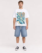 Mockup Boxy Heavyweight Tee White male full-body 08