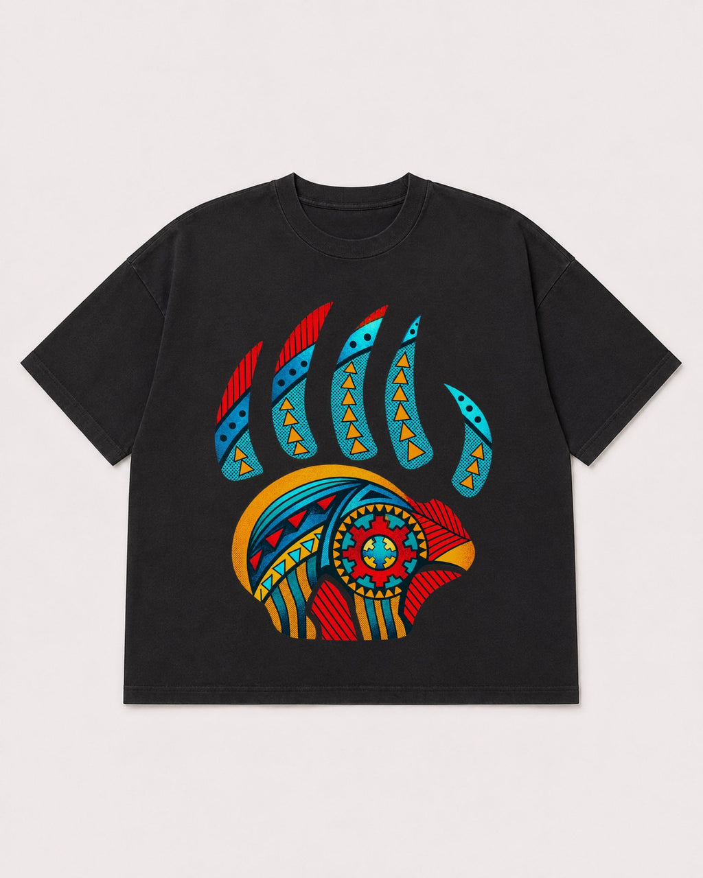 Mockup Boxy Heavyweight Tee Black product