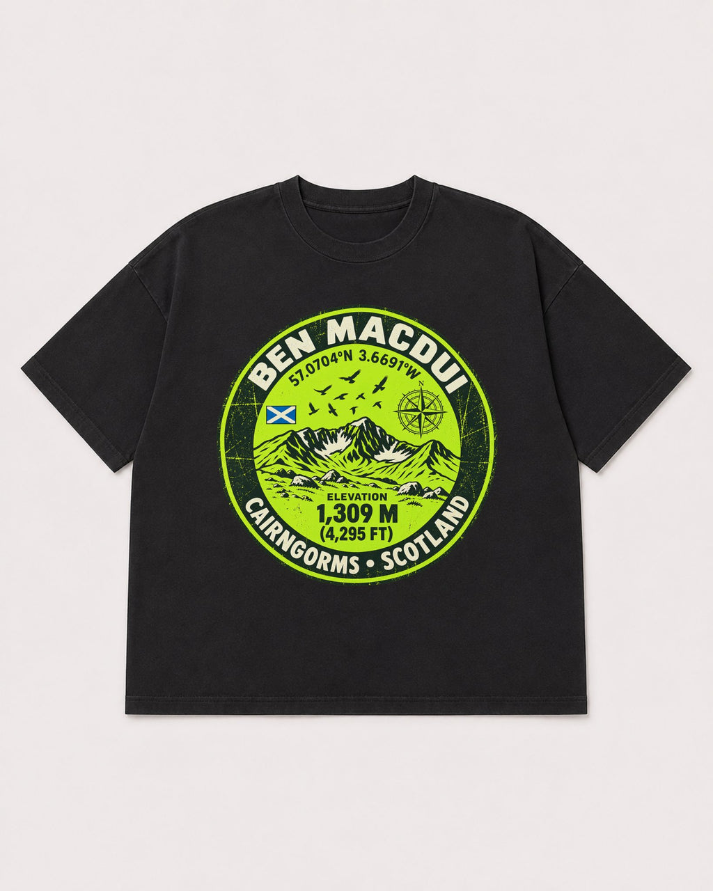Mockup Boxy Heavyweight Tee Black product