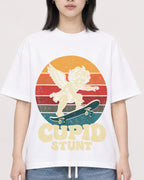 Mockup Boxy Heavyweight Tee White female close-up 31