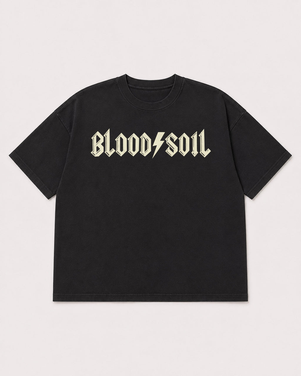 Mockup Boxy Heavyweight Tee Black product