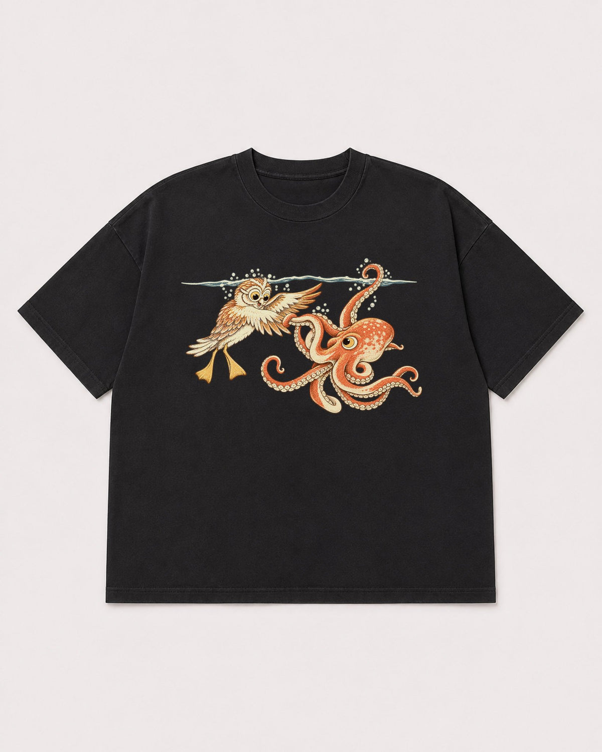 Mockup Boxy Heavyweight Tee Black product