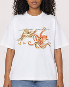 Mockup Boxy Heavyweight Tee White female close-up 05