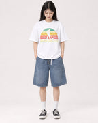 Mockup Boxy Heavyweight Tee White female full-body 01