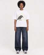 Mockup Boxy Heavyweight Tee White female full-body 14