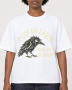 Mockup Boxy Heavyweight Tee White female close-up 14