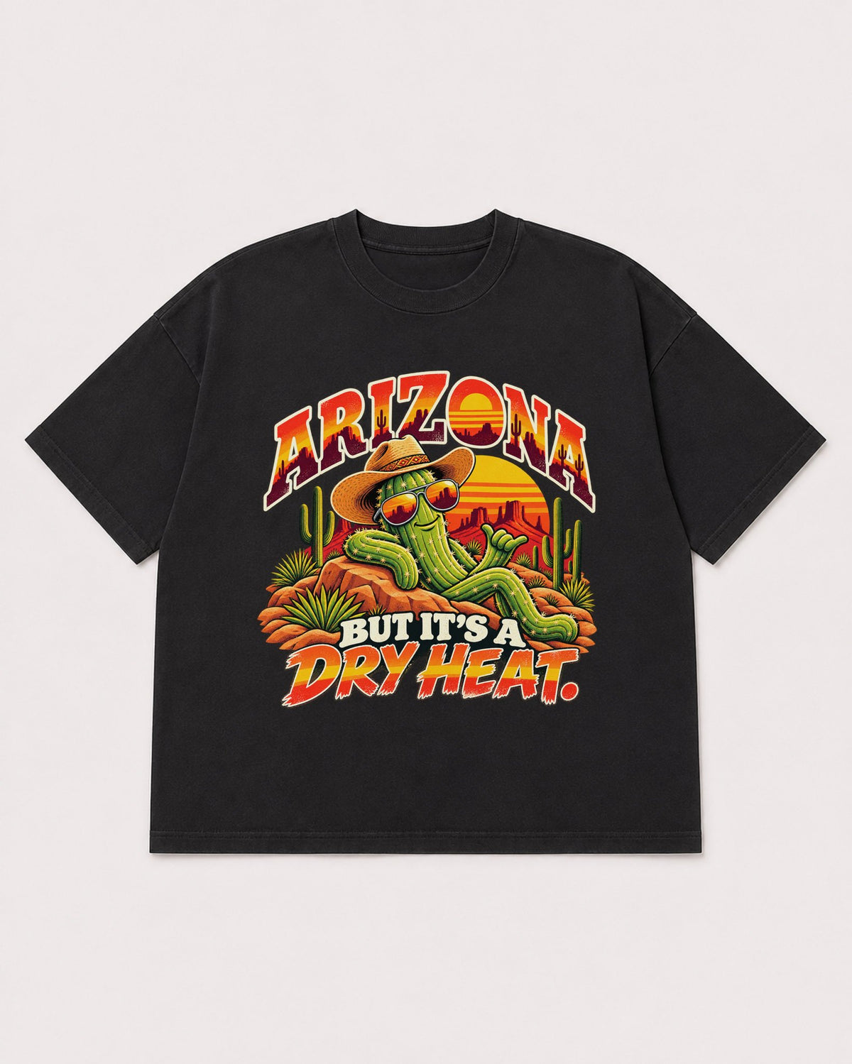Mockup Boxy Heavyweight Tee Black product