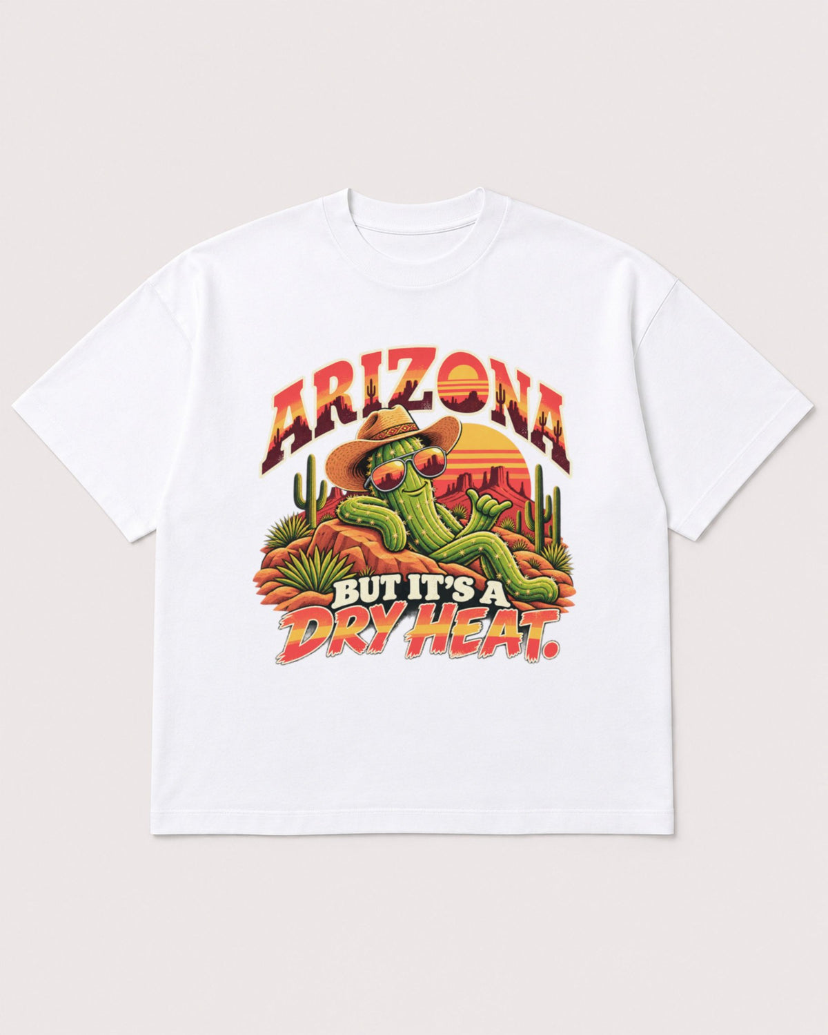 Mockup Boxy Heavyweight Tee White product