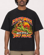 Mockup Boxy Heavyweight Tee Black male close-up 04