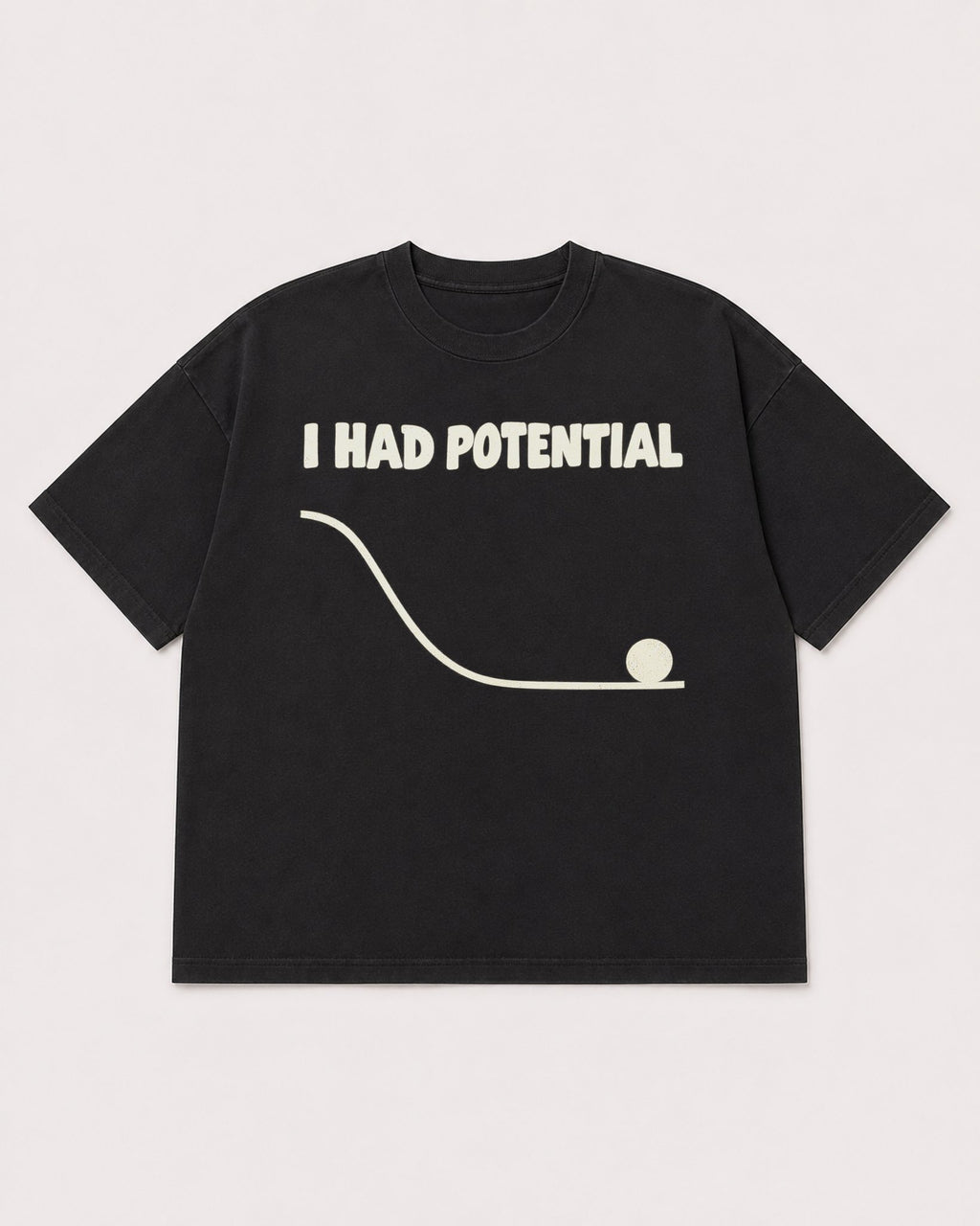 Mockup Boxy Heavyweight Tee Black product