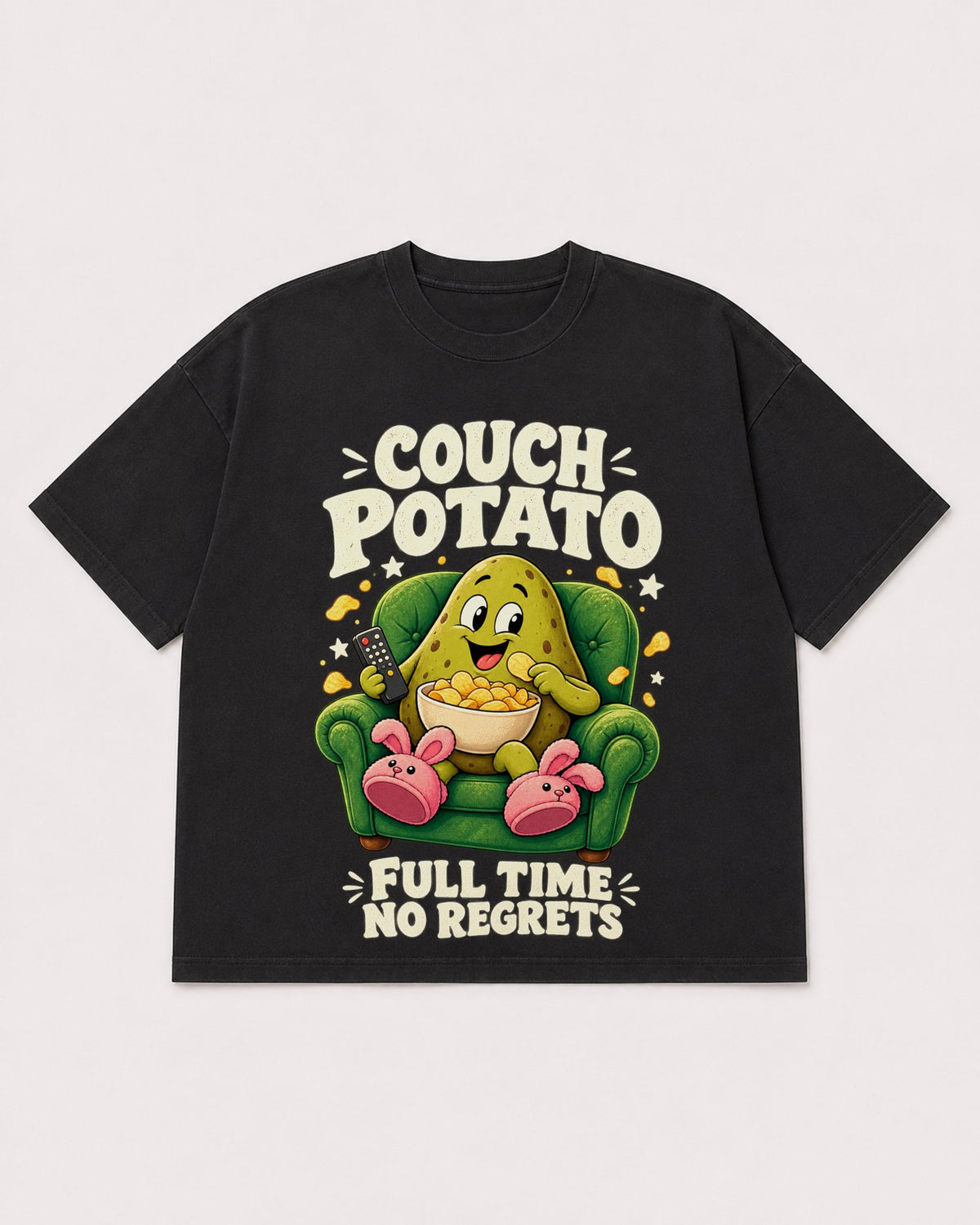 Mockup Boxy Heavyweight Tee Black product