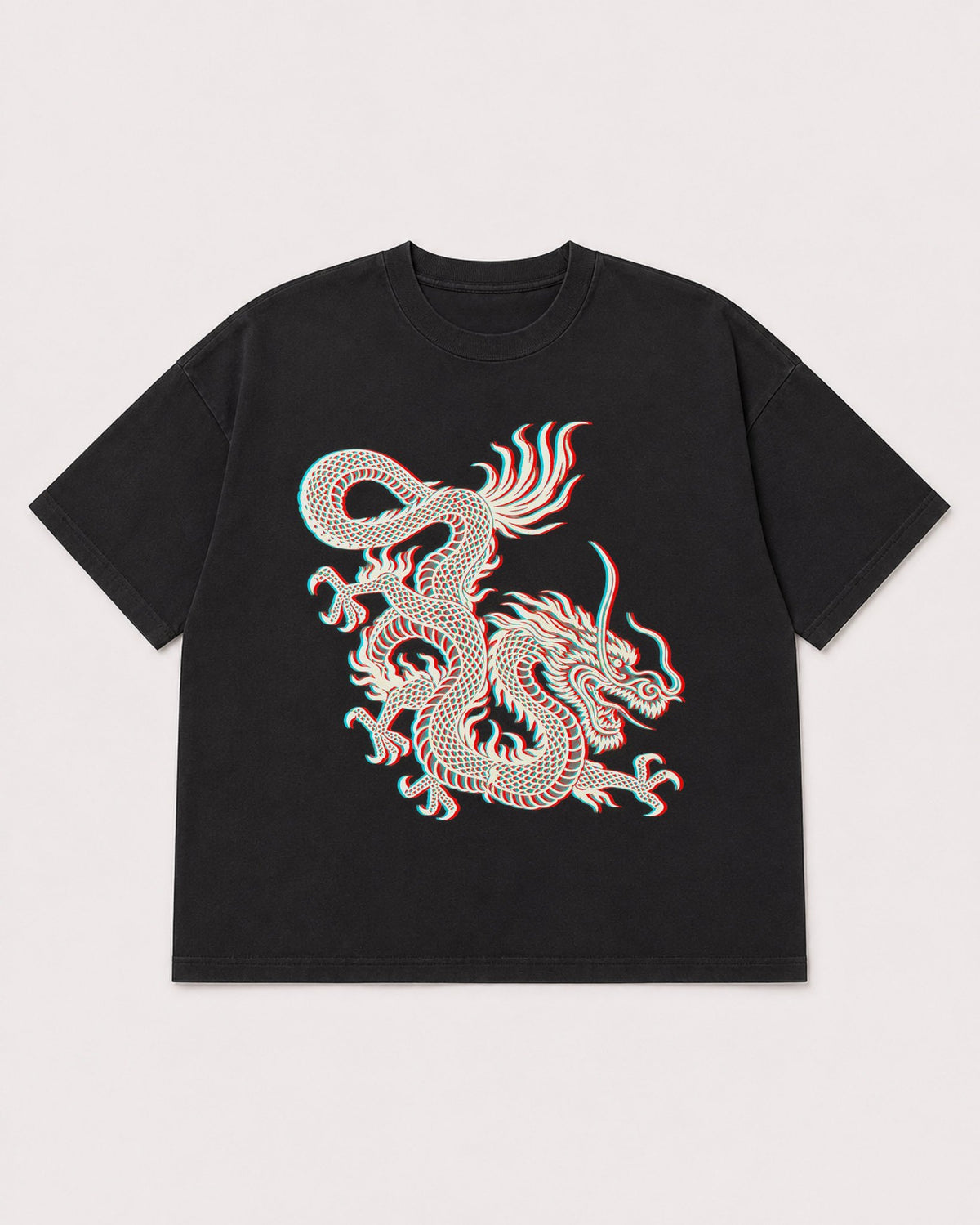 Mockup Boxy Heavyweight Tee Black product
