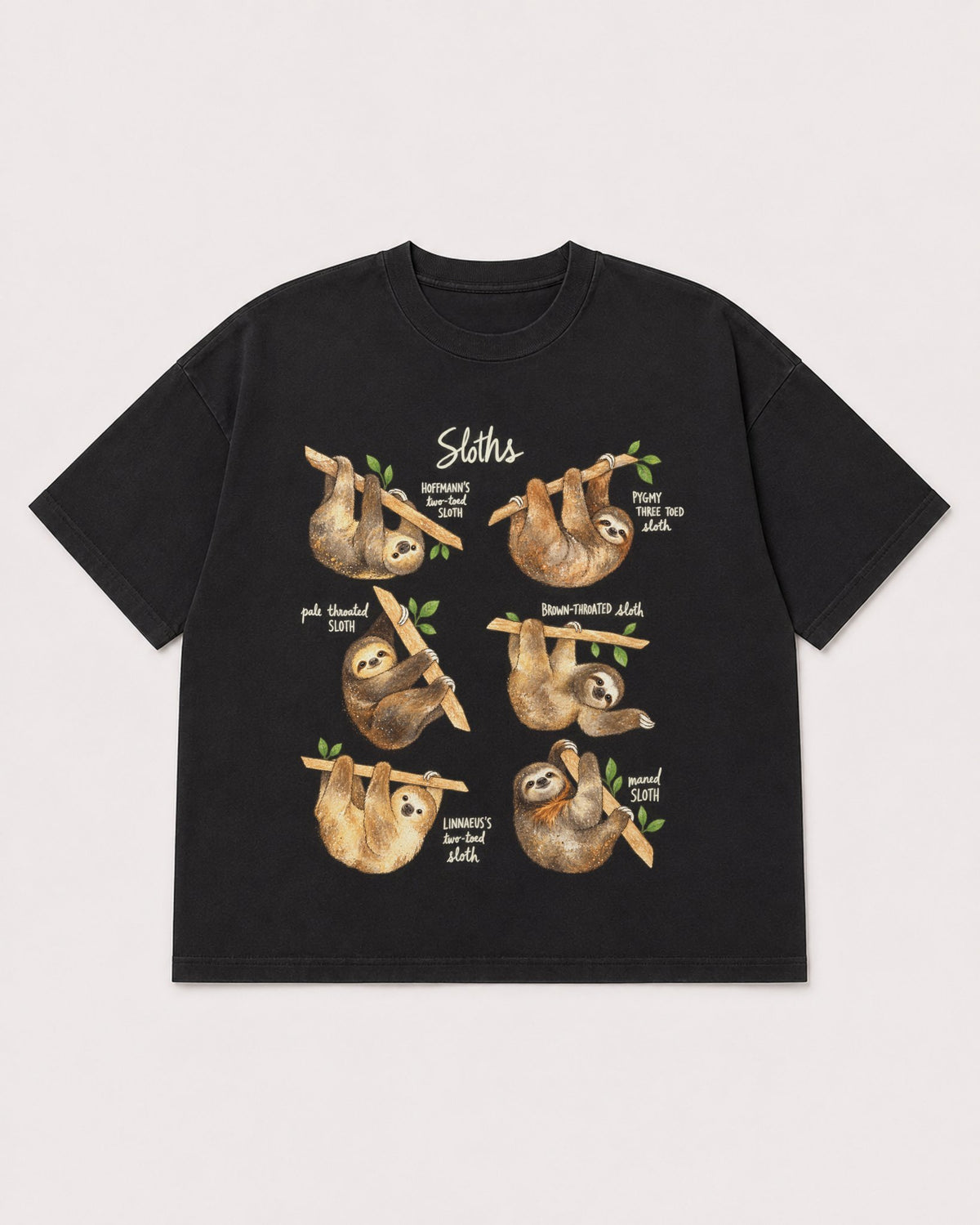 Mockup Boxy Heavyweight Tee Black product